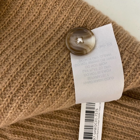 Quince Cardigan Womens XS Boyfriend Oversized Mongolian Cashmere Quiet Luxury - Picture 7 of 12